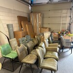 Ca. 14x Eetkamerstoelen, groen